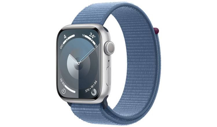 Apple Watch Series 9 45mm Alu Case/Winter Blue Sport Loop