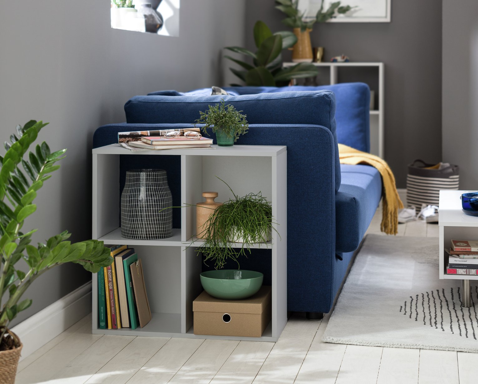 Argos Home Squares 4 Cube Storage Unit - Grey