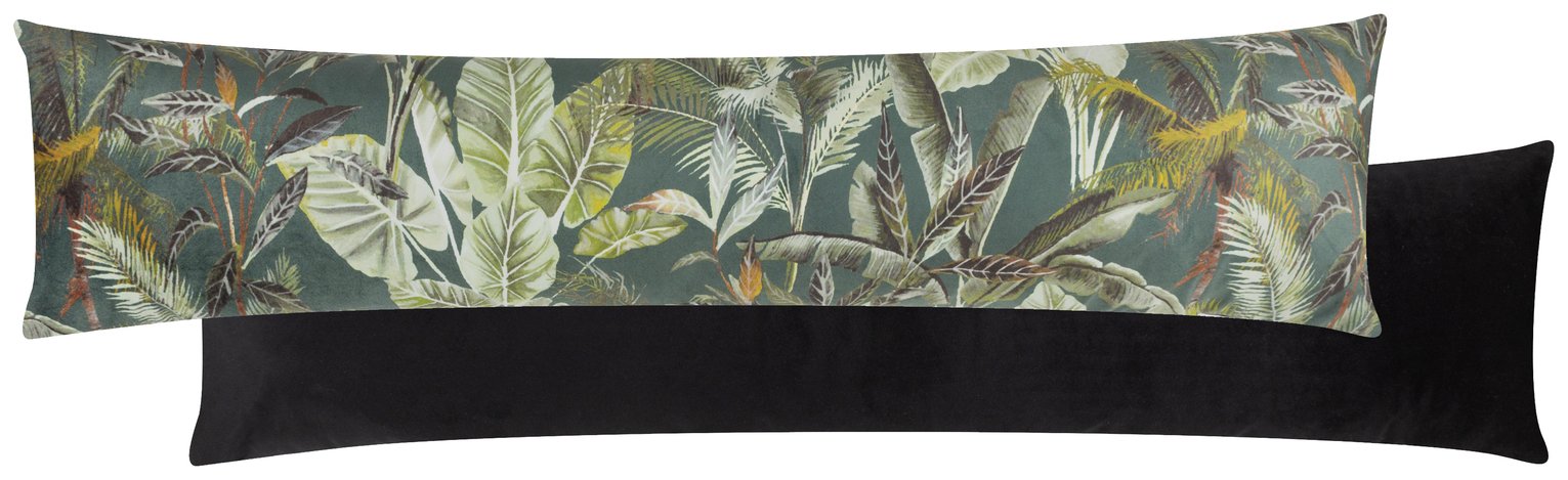 Evans Lichfield Kibale Green Leaves Draught Excluder