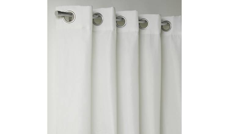 Argos Home Eyelet Thermal Curtain Linings- White