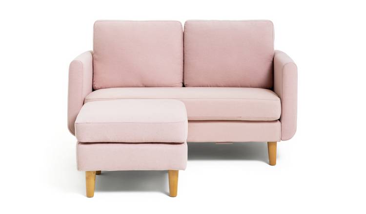 Habitat Remi 2 Seater Fabric Chaise in a Box - Pink