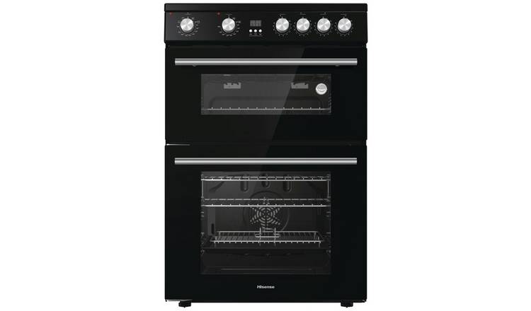 Hisense HDE3211BIBUK 60cm Double Oven Electric Cooker -Black