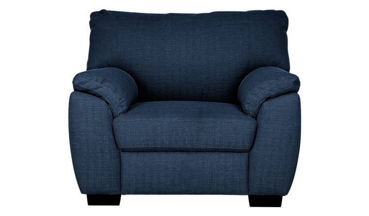 Buy Argos Home Milano Fabric Armchair Navy Armchairs and