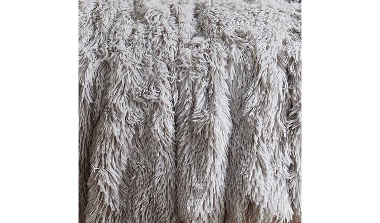 Buy Catherine Lansfield Cuddly Throw Silver 150x200cm Blankets and throws Argos