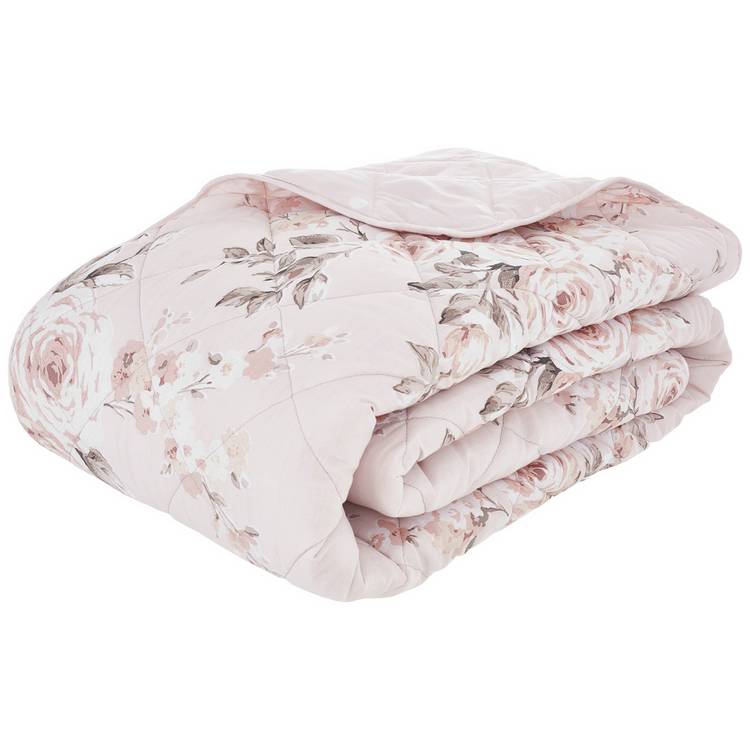 Catherine Lansfield Canterbury Easycare Bedspread - Blush 0