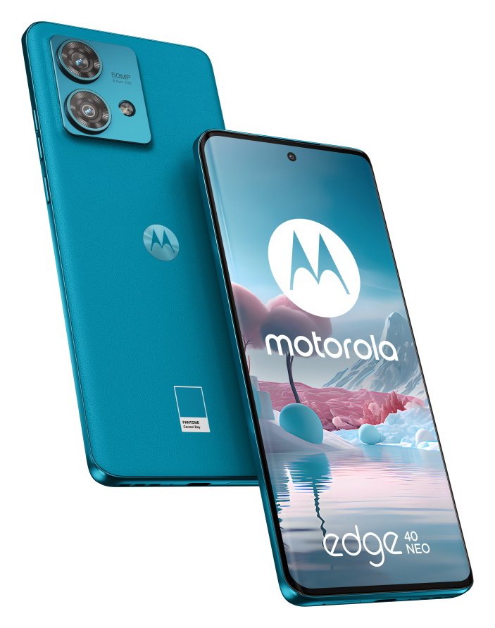 SIM Free Motorola Edge 40 Neo 5G 256GB Mobile Phone - Blue