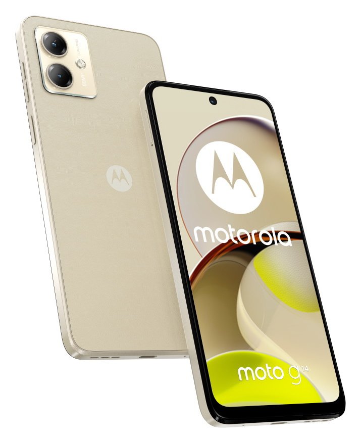 SIM Free Motorola G14 128GB Mobile Phone - Cream