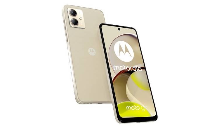Buy SIM Free Motorola G14 128GB Mobile Phone - Cream, SIM free phones
