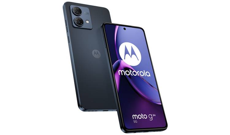 Buy SIM Free Motorola G84 5G 256GB Mobile Phone - Midnight Blue, SIM free  phones