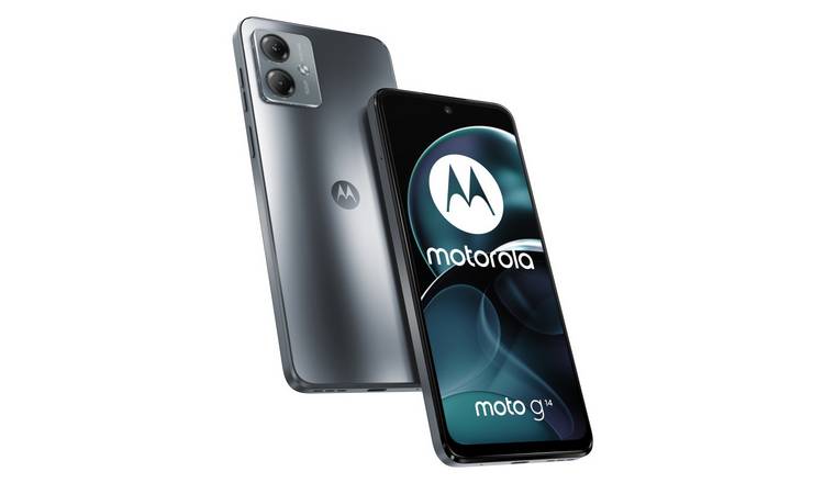 SIM Free Motorola G14 128GB Mobile Phone - Steel Grey