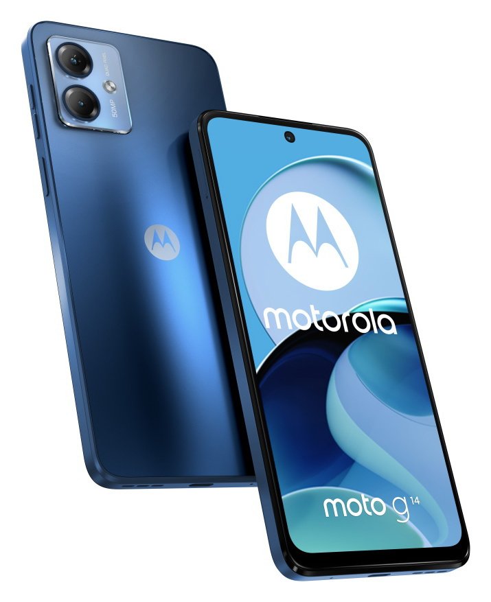 SIM Free Motorola G14 128GB Mobile Phone - Sky Blue