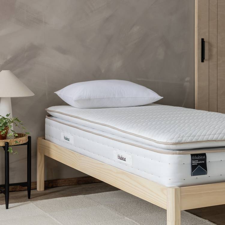 Habitat Pia Natural 1500 Pkt Pillowtop Mattress - Single 0