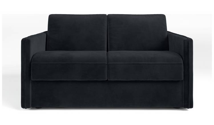 Jay-Be Slim Velvet 2 Seater Sofa Bed - Charcoal