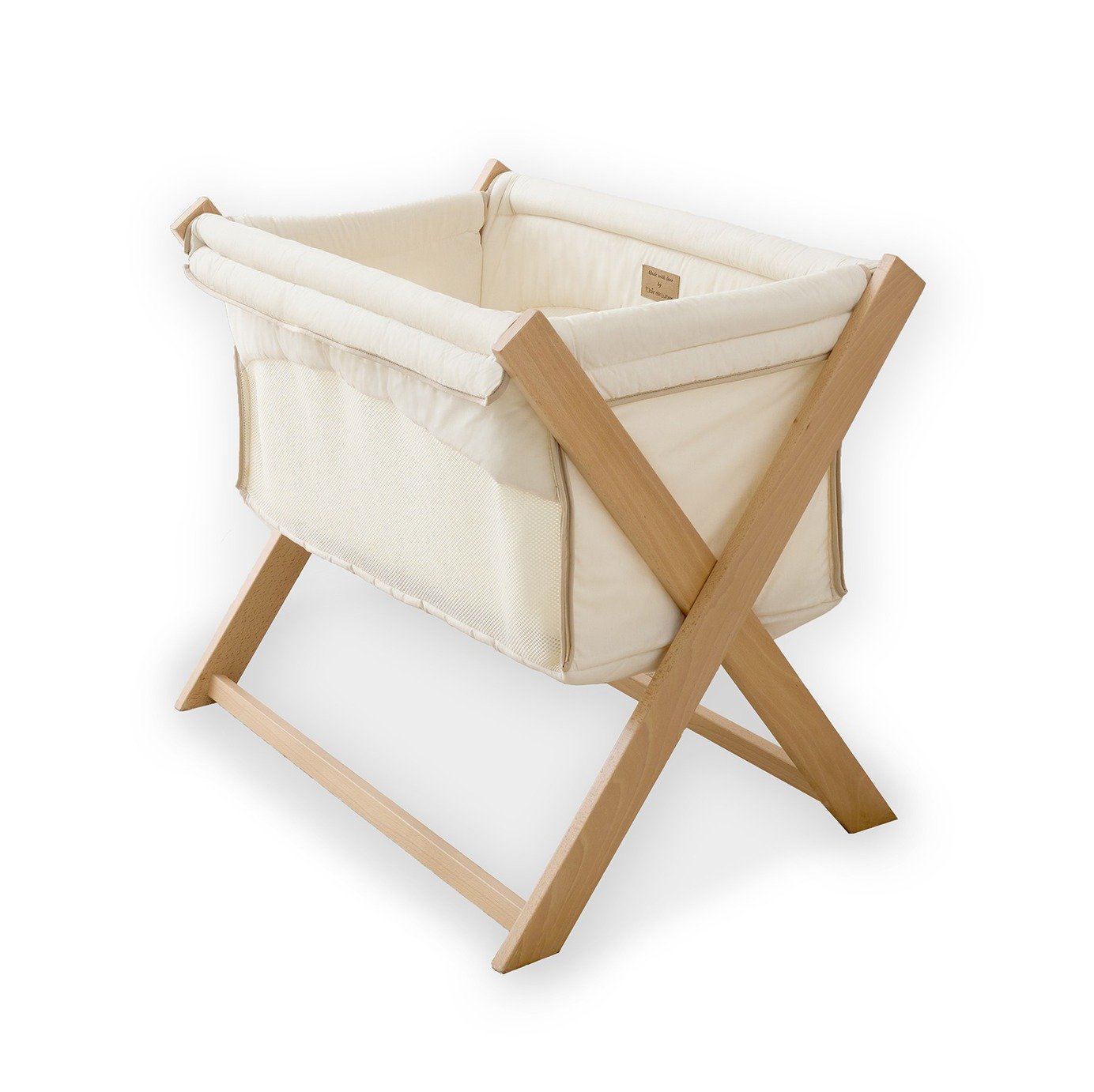 Clair De Lune Organic Folding Cream Crib