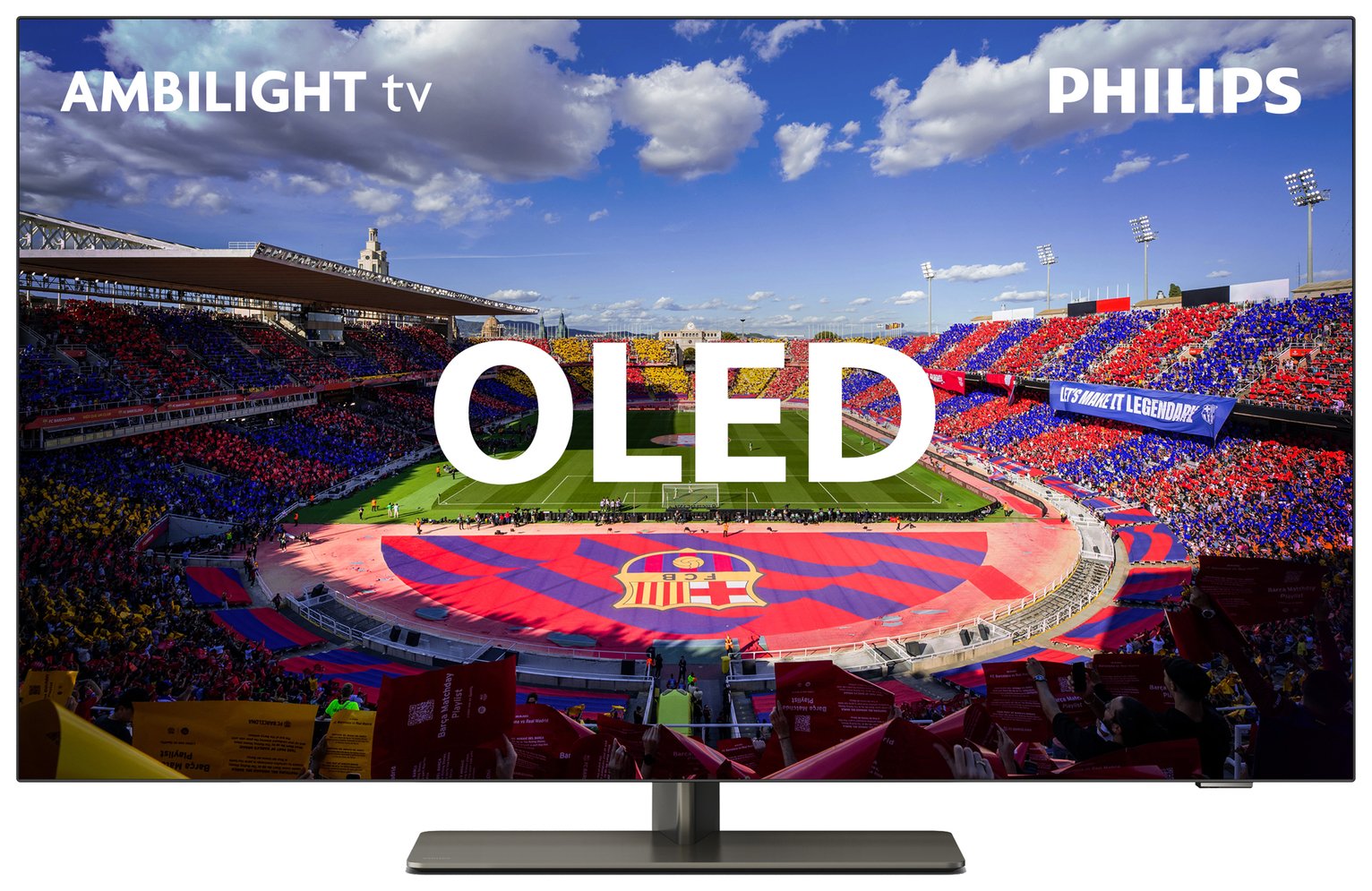 Philips Ambilight 65In OLED808 Smart 4K HDR LED Freeview TV