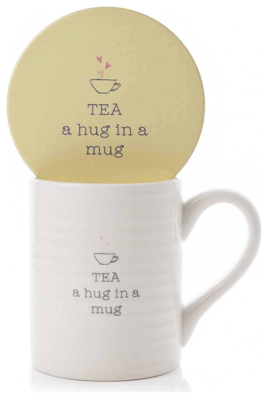 Love Life Tea Hug Mug & Coaster Set