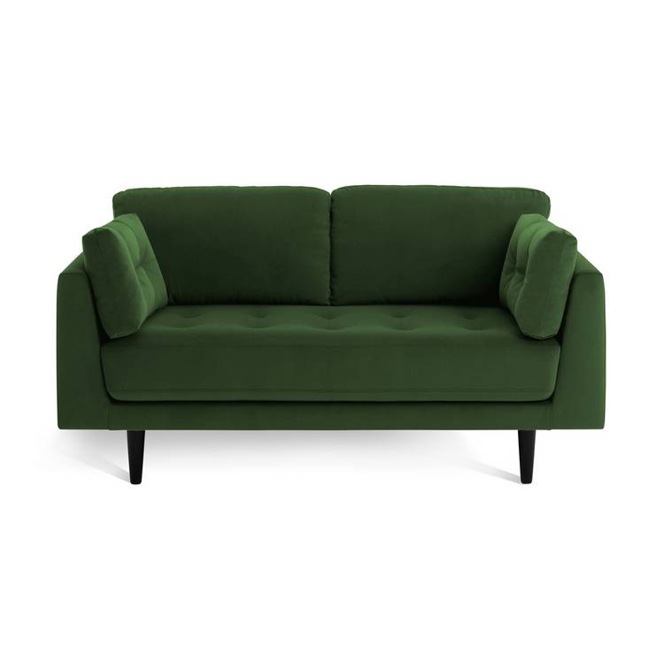 Habitat Kleo Fabric 2 Seater Sofa - Forest Green 0