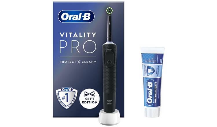 Oral-B Vitality Pro Electric Toothbrush & Toothpaste - Black
