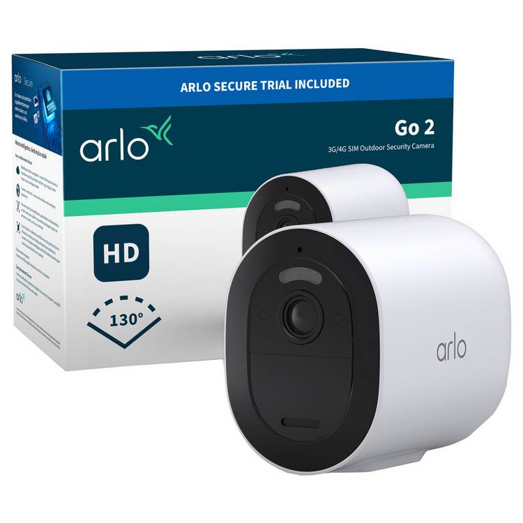Arlo Go 2 3G/4G SIM Outdoor Security Camera - White 0