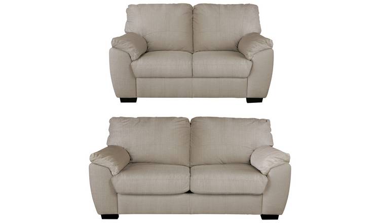 Buy Argos Home Milano Fabric 2 3 Seater Sofa Natural Sofas Argos