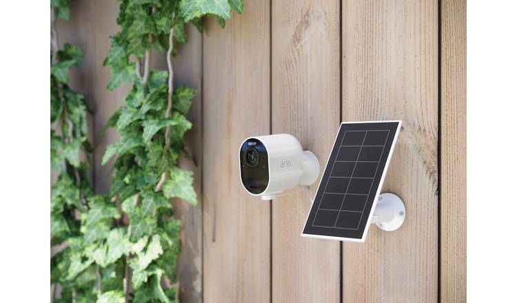 Arlo security camera sales with solar panel