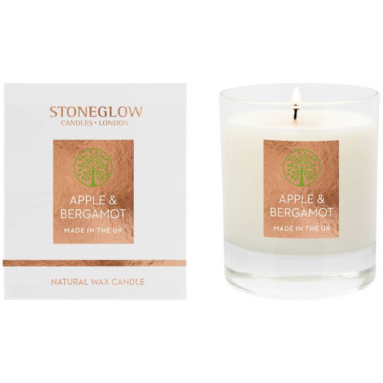 Stoneglow Candles Medium Boxed Candle - Apple & Bergamot 0