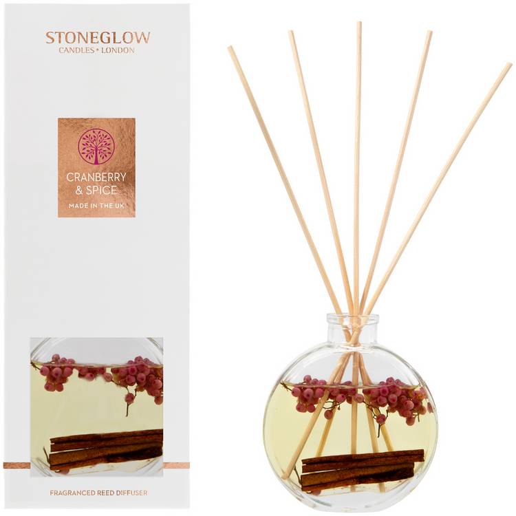 Stoneglow Candles Scented Reed Diffuser - Cranberry & Spice 0