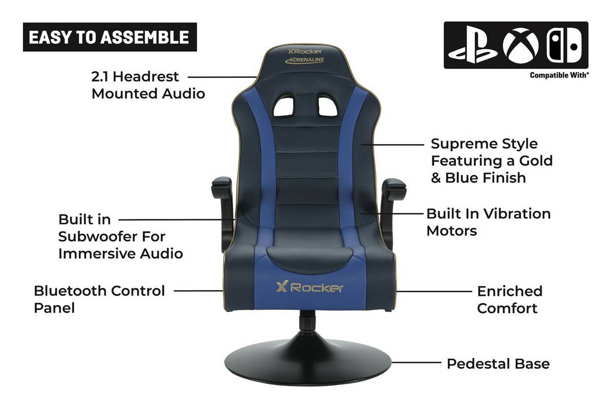 X rocker adrenaline online gaming chair