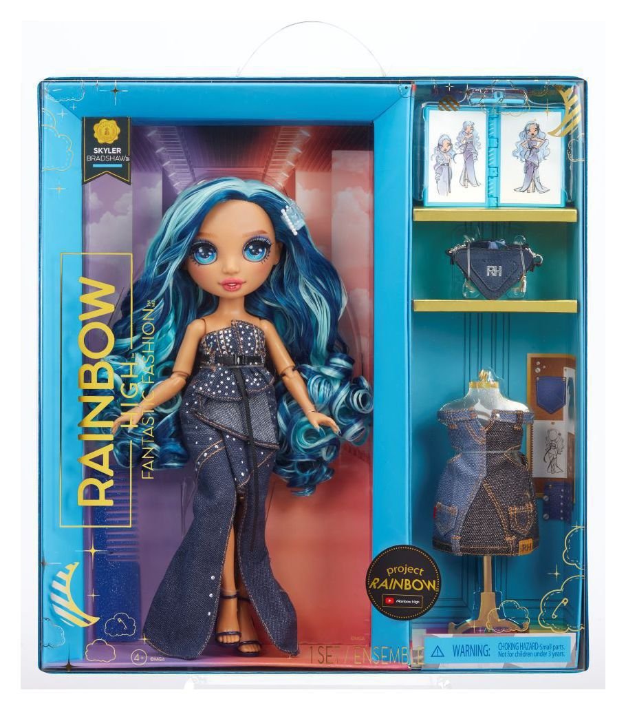 Rainbow High Fantastic Fashion Doll - Skyler (blue) - 28cm