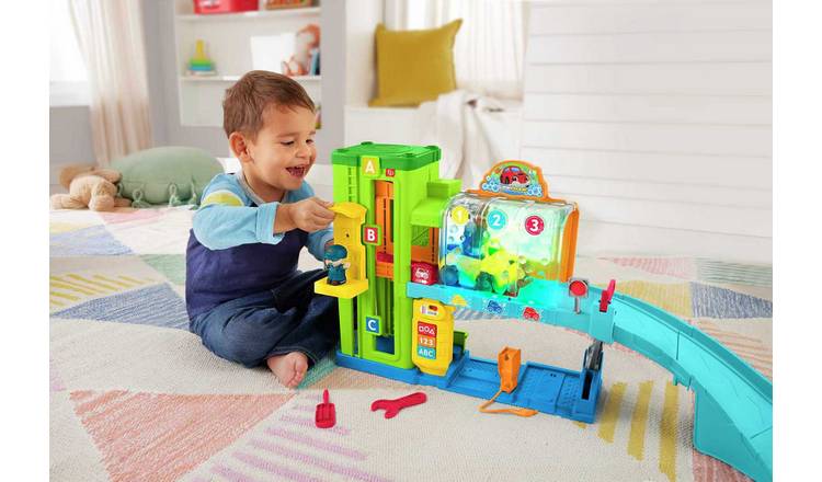 Fisher price toy garages cheap for toddlers