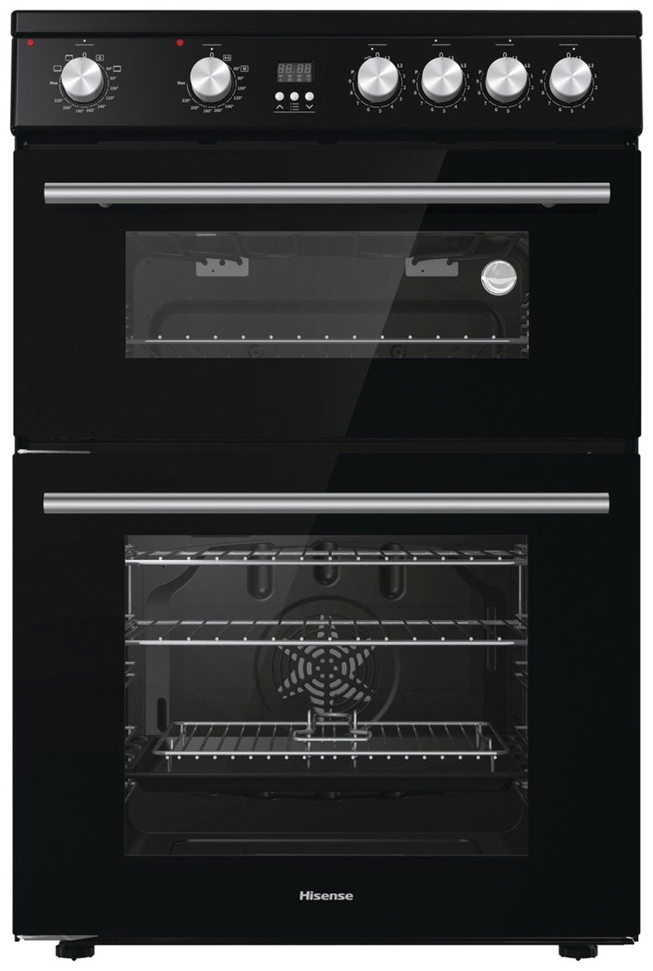 Hisense HDE3211BIBUK 60cm Double Oven Electric Cooker -Black