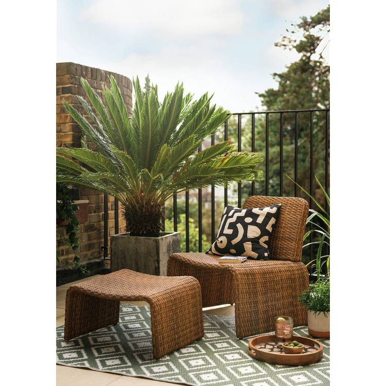 Habitat Kelham Rattan Effect Garden Chair - Brown 0