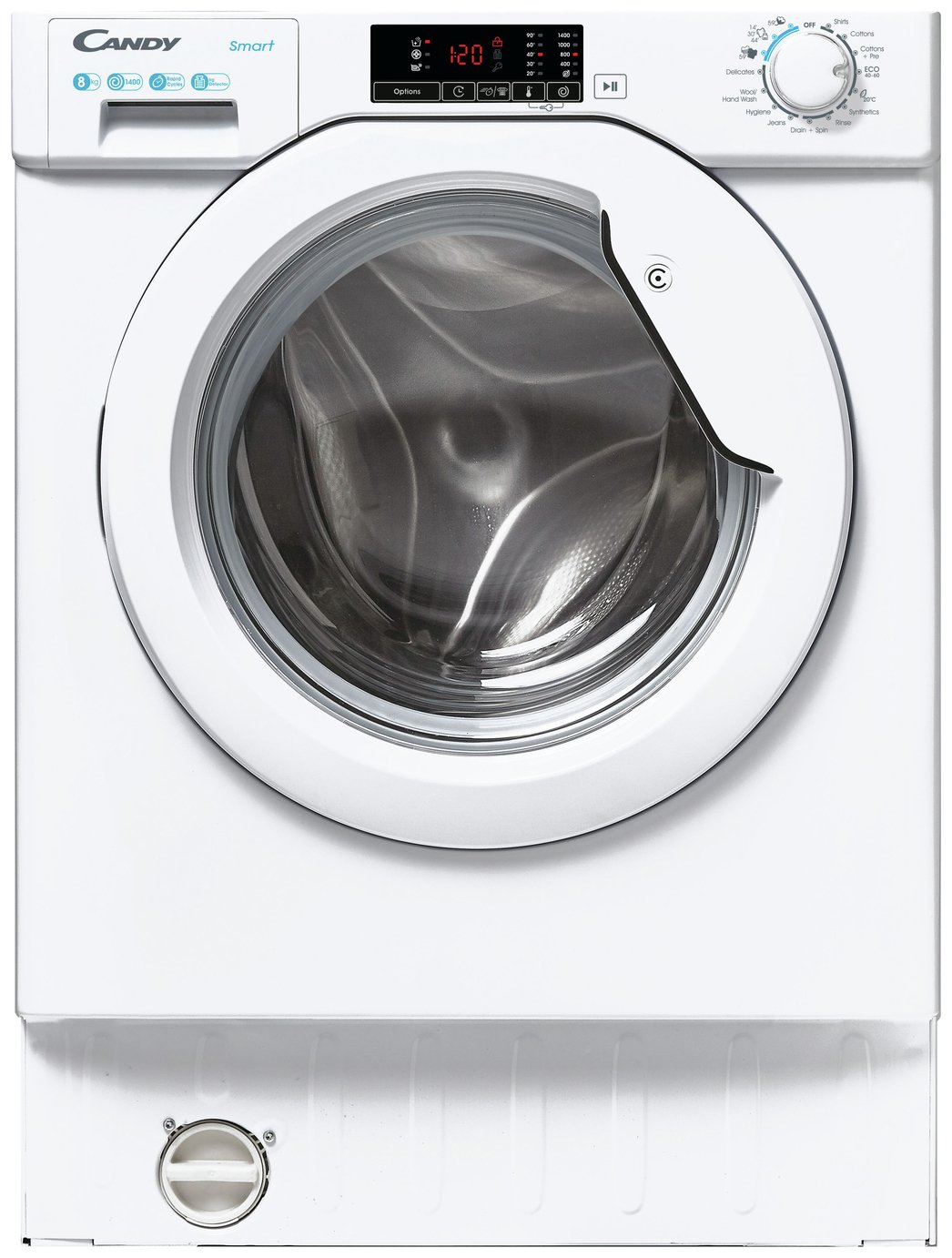Candy CBW 48D1W4 8KG Integrated Washing Machine - White