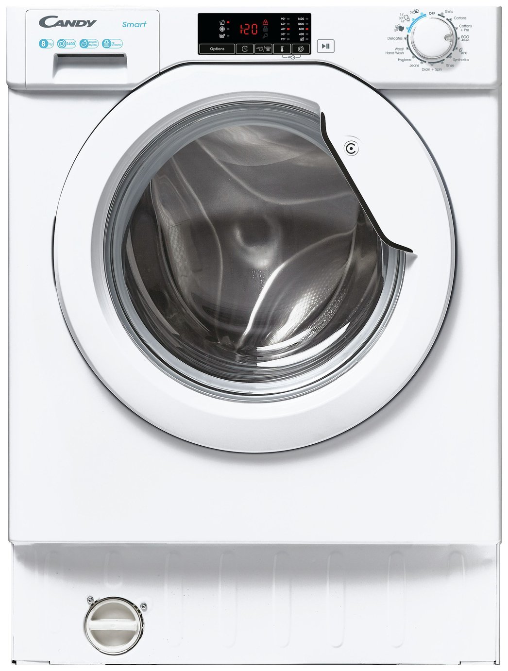 Candy CBW 48D1W4 8KG Integrated Washing Machine White (3365591