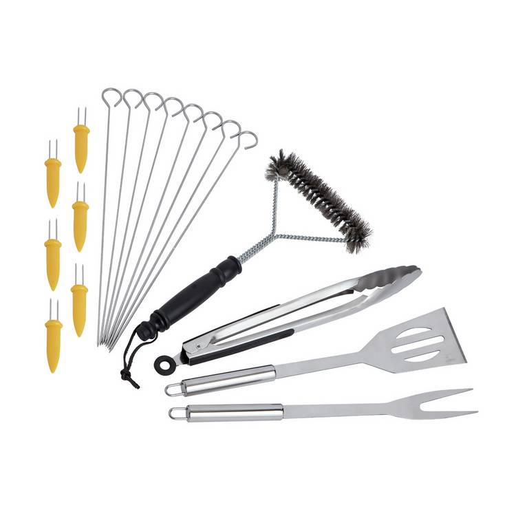 Argos Home 18-Piece Stainless Steel BBQ Accessory Set 0