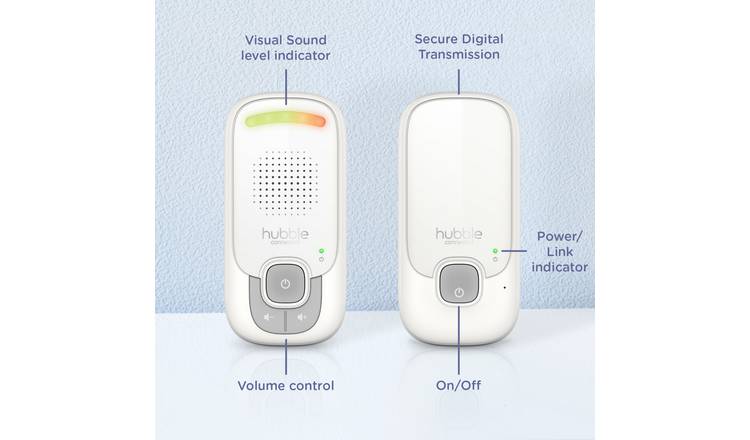 Hubble Smart Listen Glow Audio Baby Monitor