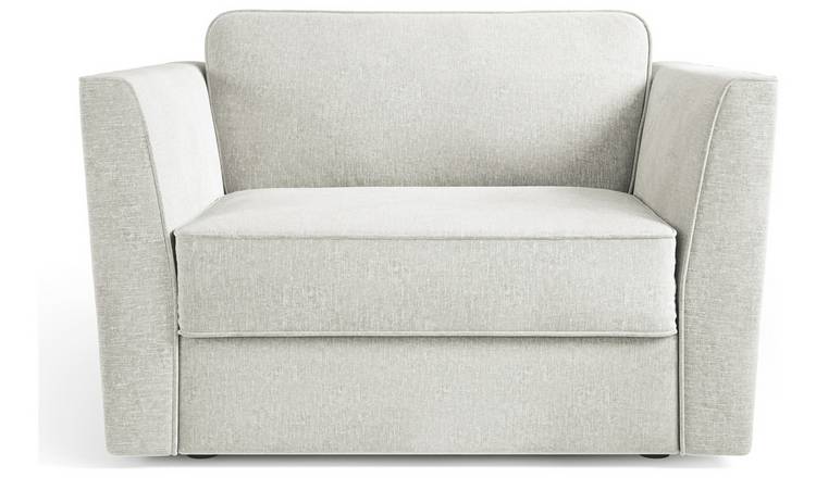 Jay-Be Elegance Fabric Cuddle Chair Sofa Bed - Light Grey