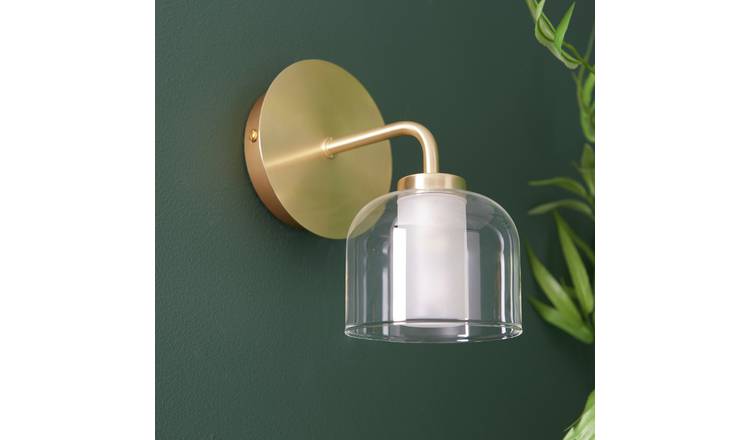 Argos wall lights deals brass