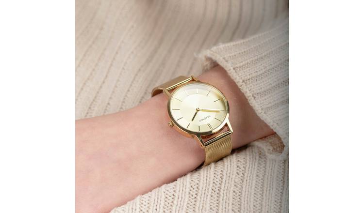 Sekonda Ladies Gold Stainless Steel Mesh Bracelet Watch