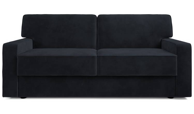 Jay-Be Linea Velvet 3 Seater Sofa Bed - Charcoal