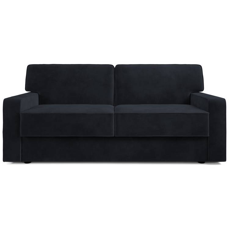 Jay-Be Linea Velvet 3 Seater Sofa Bed - Charcoal 0