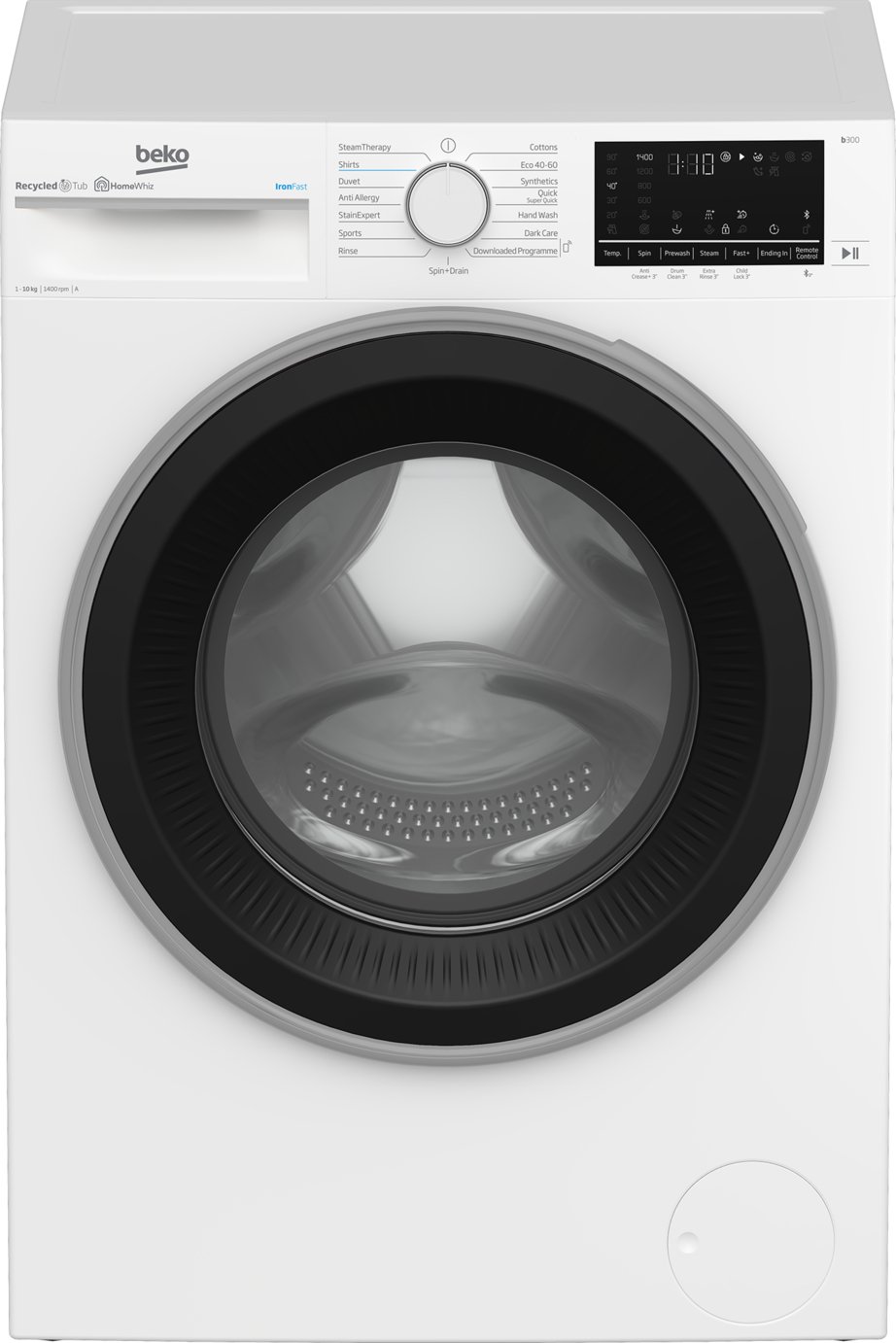 Beko B3W51041IW 10KG 1400 Spin Washing Machine - White