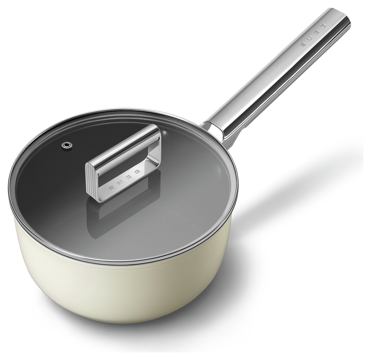 Smeg 20cm Non Stick Aluminium Saucepan With Lid