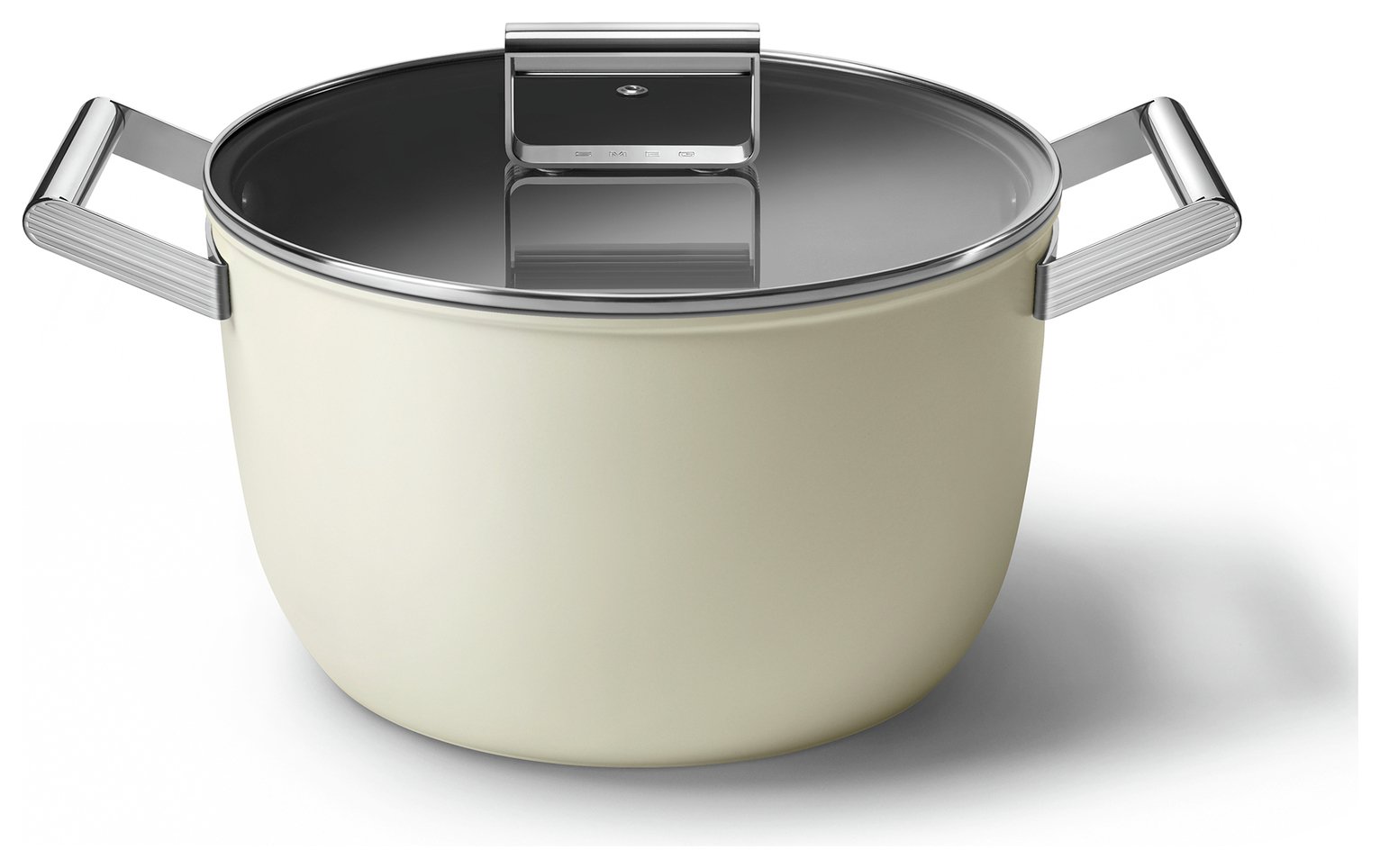 Smeg 7.7 Litre Non Stick Aluminium Casserole Dish - Cream