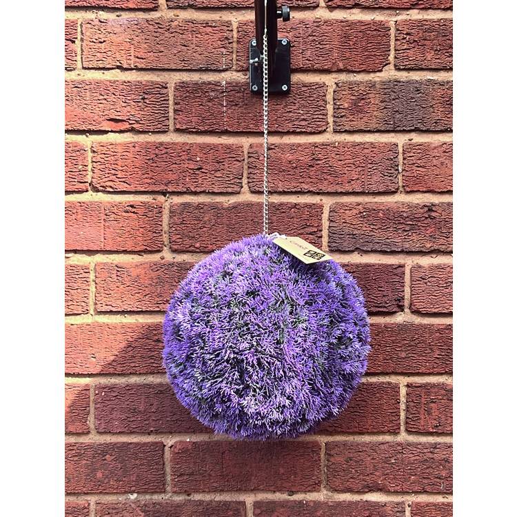 Garden XP Artificial Purple Topiary Hanging Balls - Set of 2 0