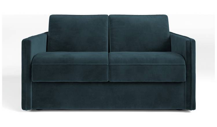 Jay-Be Slim Velvet 2 Seater Sofa Bed - Ink Blue