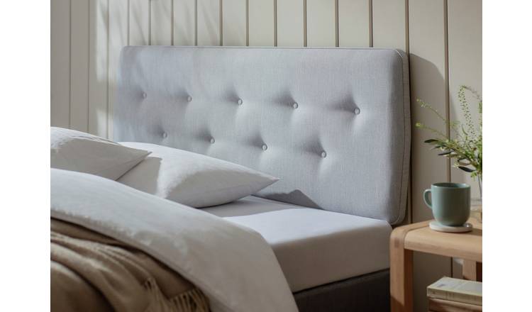 Light grey double deals headboard