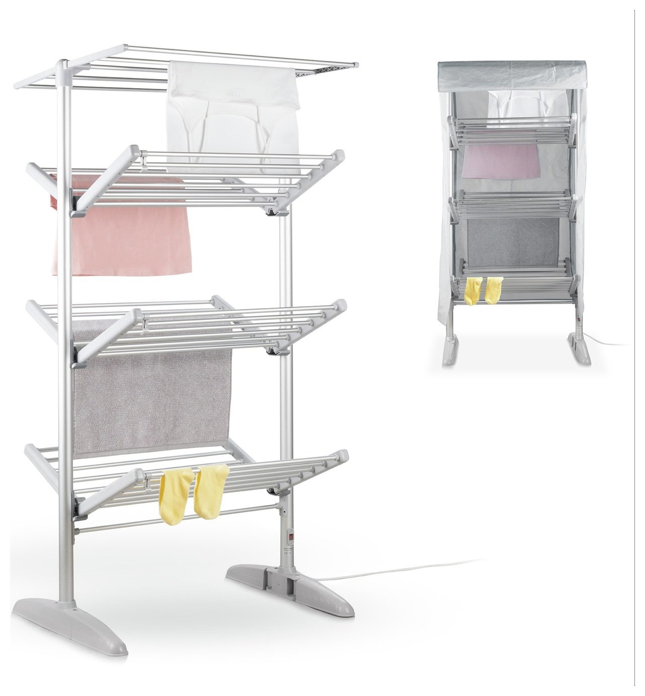 Minky Sure Dri 23m 4 Tier Heated Clothes Airer with Cover