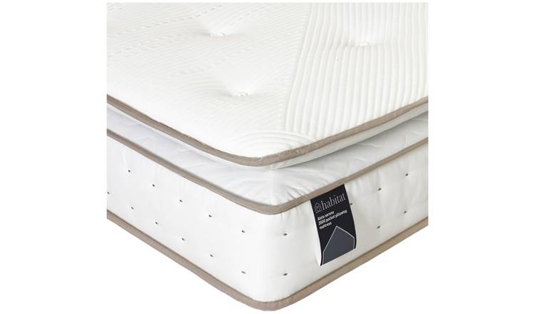 Habitat Aleta Natural 2000 Pkt Pillowtop Mattress - Kingsize