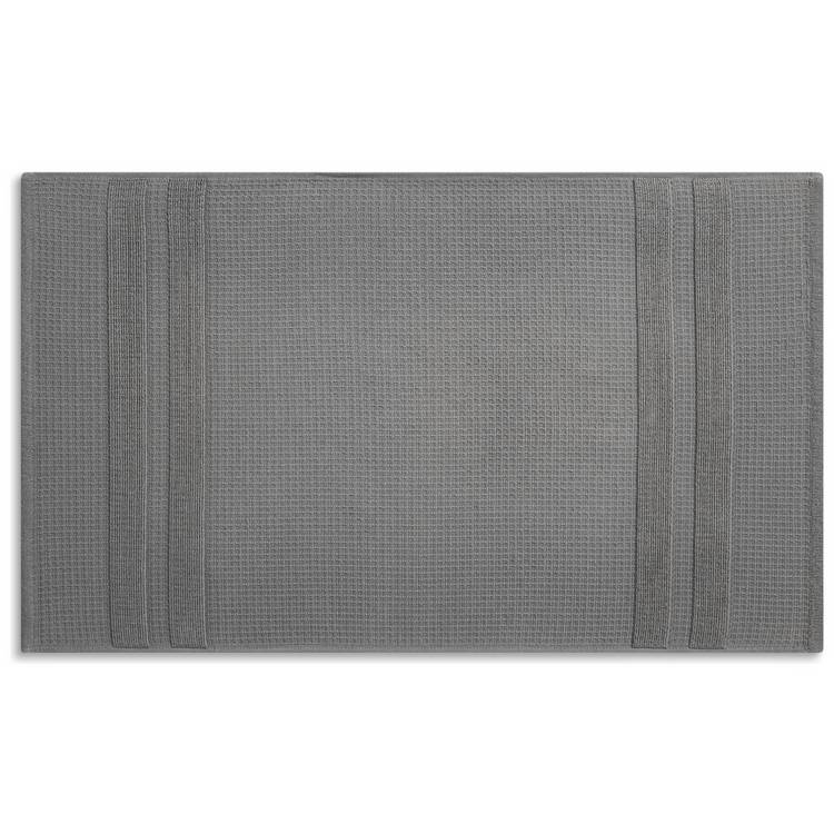 Habitat Organic Waffle Bath Mat - Charcoal 0